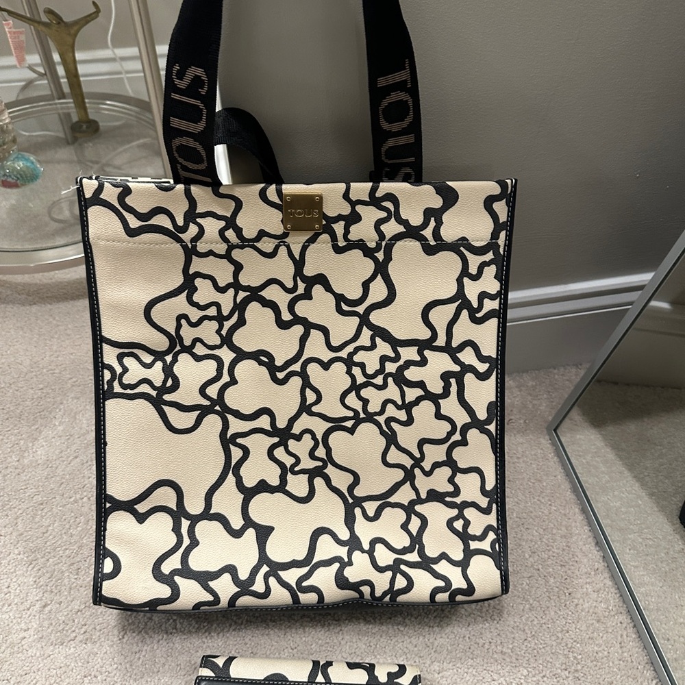 TOUS kaos Black and Cream Women's Bag